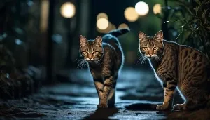 feral cats hunting habits