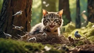 feral cats relocate nests