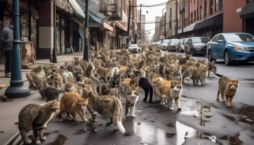 feral cats spreading lice