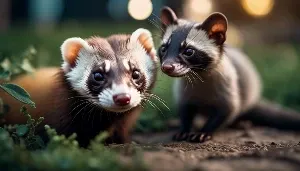 ferrets and cats relationship