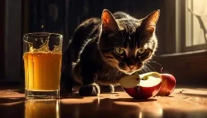 harmful effects of apple juice for cats