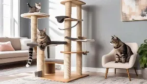 ideal height for cat trees