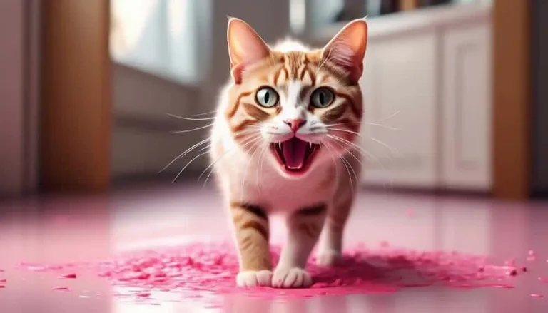 investigating cats and floor licking