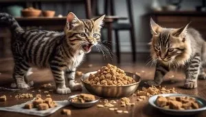 kitten s food theft feud