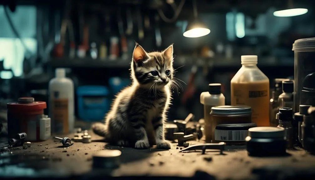 kittens in garage danger