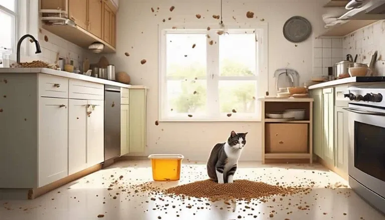 litter box hazards in kitchen