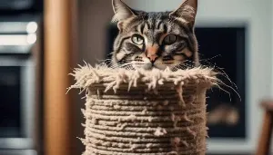 maine coon scratching post