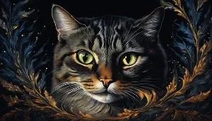 midnight staring cats mysterious gaze