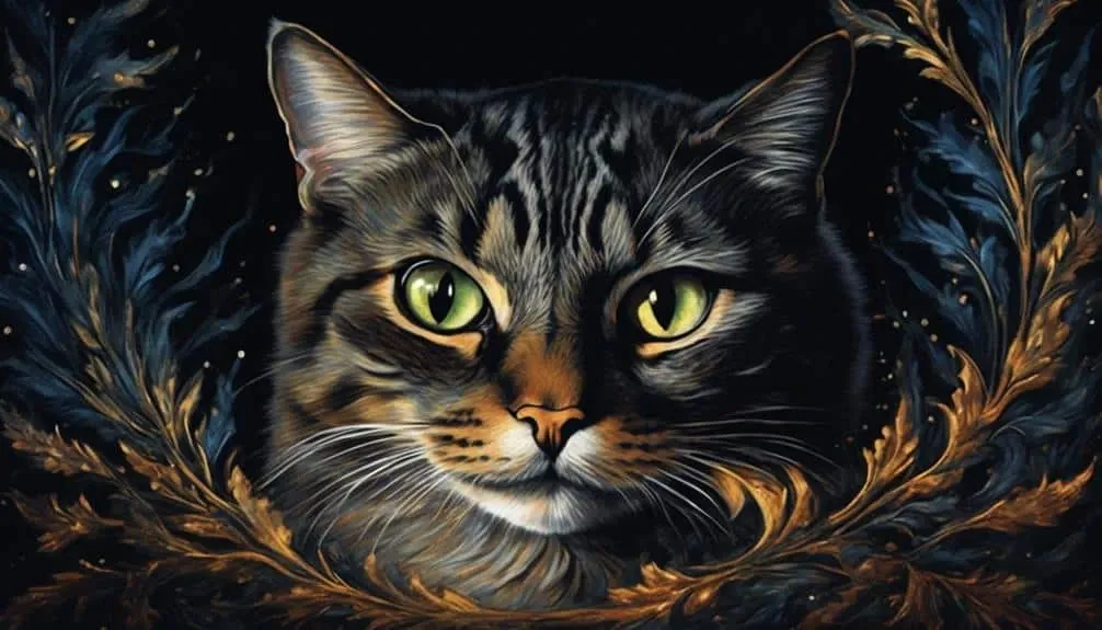 midnight staring cats mysterious gaze