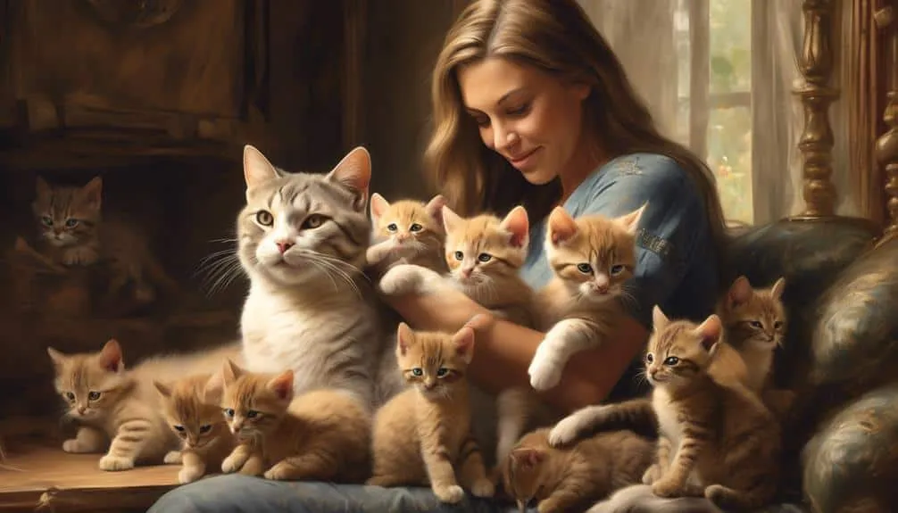 mother cats trust humans