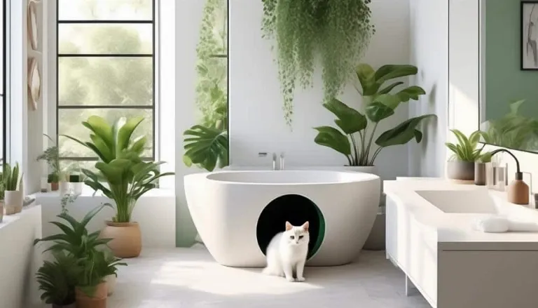 optimal bathroom placement for litter box