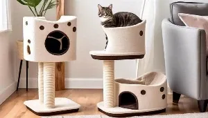 prevent cat tree wobbling