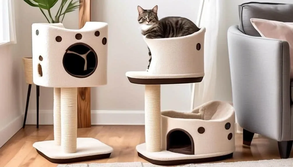 prevent cat tree wobbling
