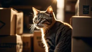 rescuing a trapped garage cat