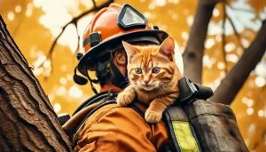 saving cats in trees