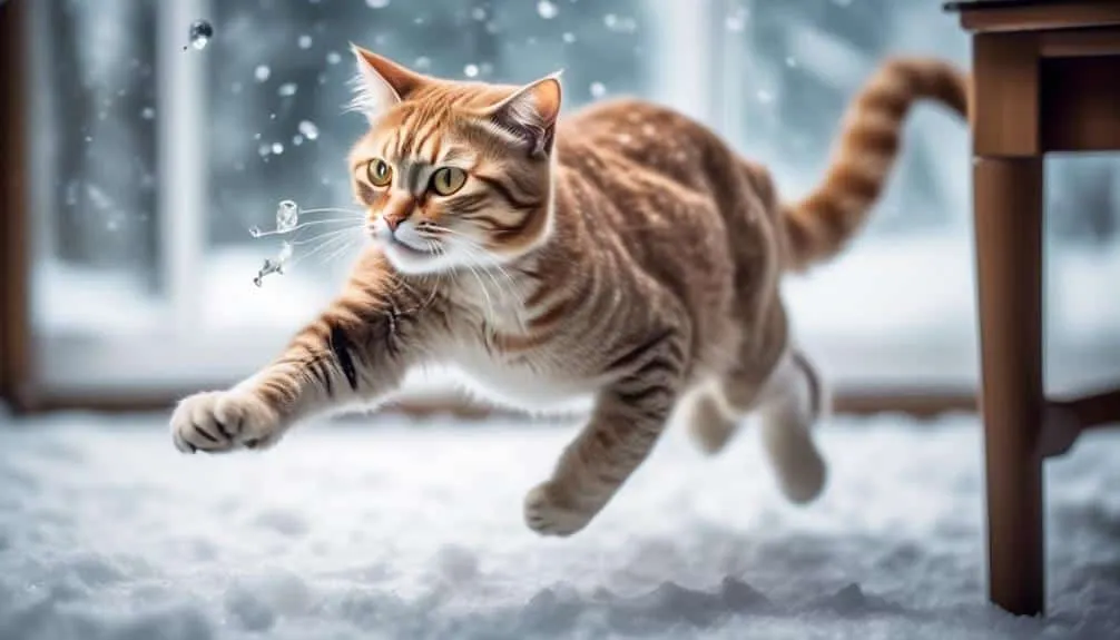 sideways run reveals cat behavior