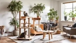 strategic placement for cat trees