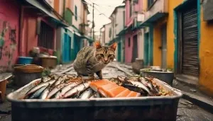 stray cats unexpected food preferences