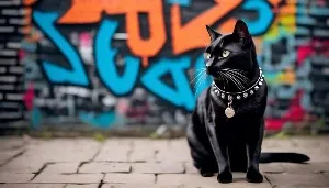 stylish collars for badass cats