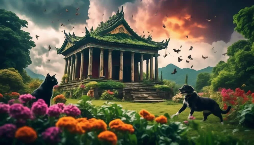 the origins of downpouring animals