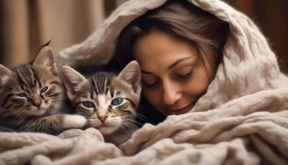 trust between mother cats and humans