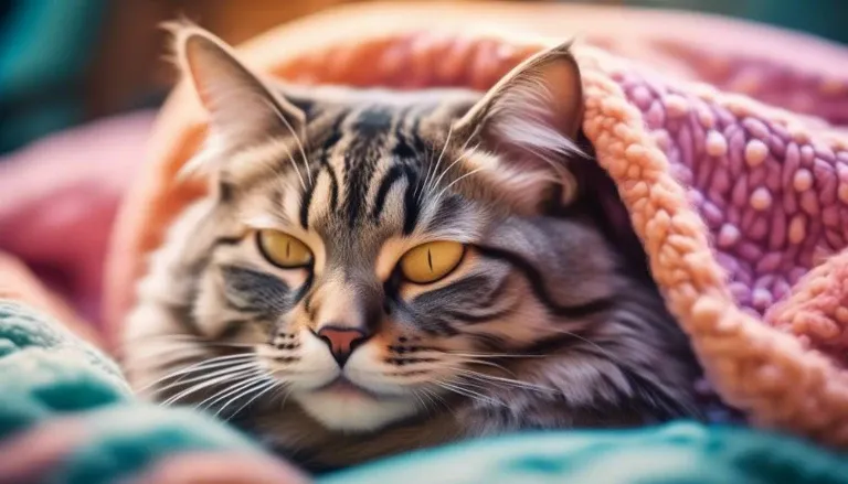 uncovered cats ball shaped sleep