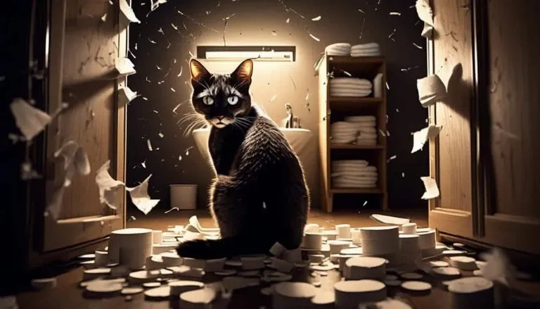 unusual feline bathroom behaviors