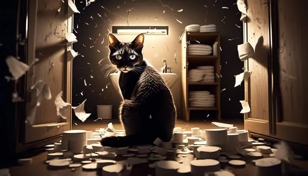 unusual feline bathroom behaviors