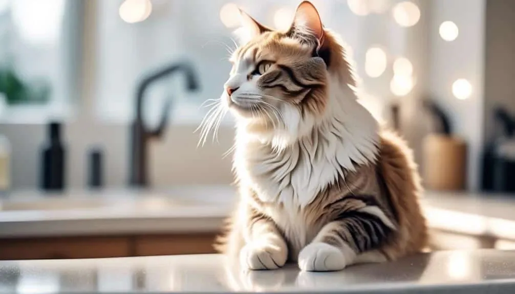 water only technique for washing cats