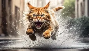 water spraying for cat discipline