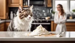 whipped cream feline forbidden treat