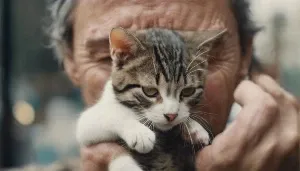 administering ear drops to cats