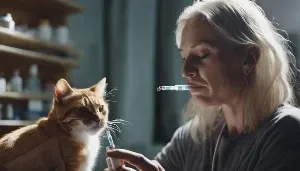 administering liquid medicine to cats