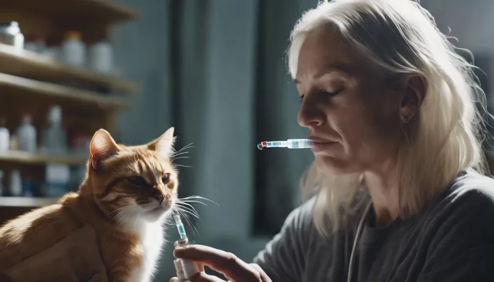 administering liquid medicine to cats