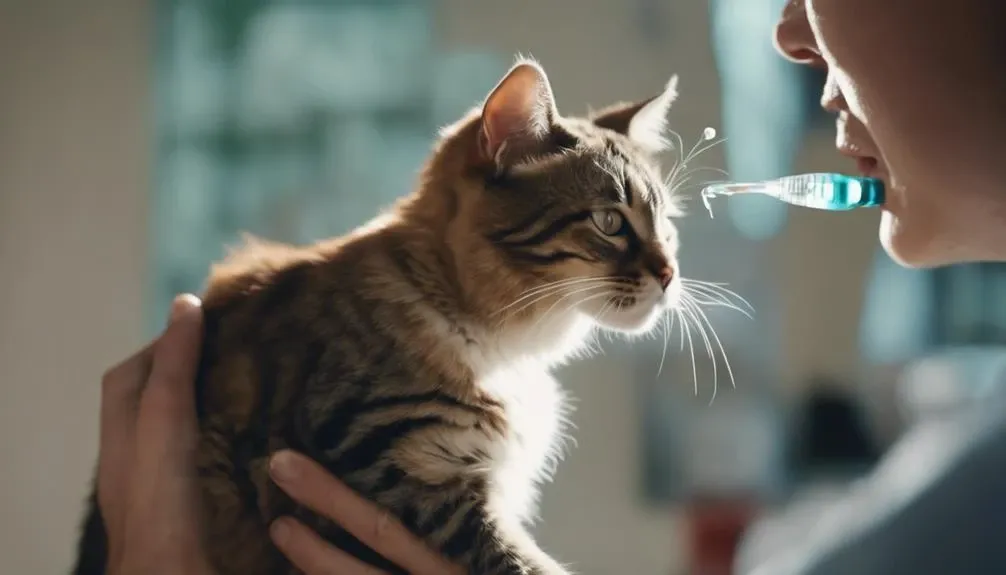 administering medicine to cats