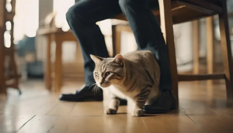 approaching shy cats safely