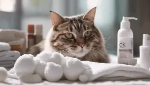 caring for feline acne