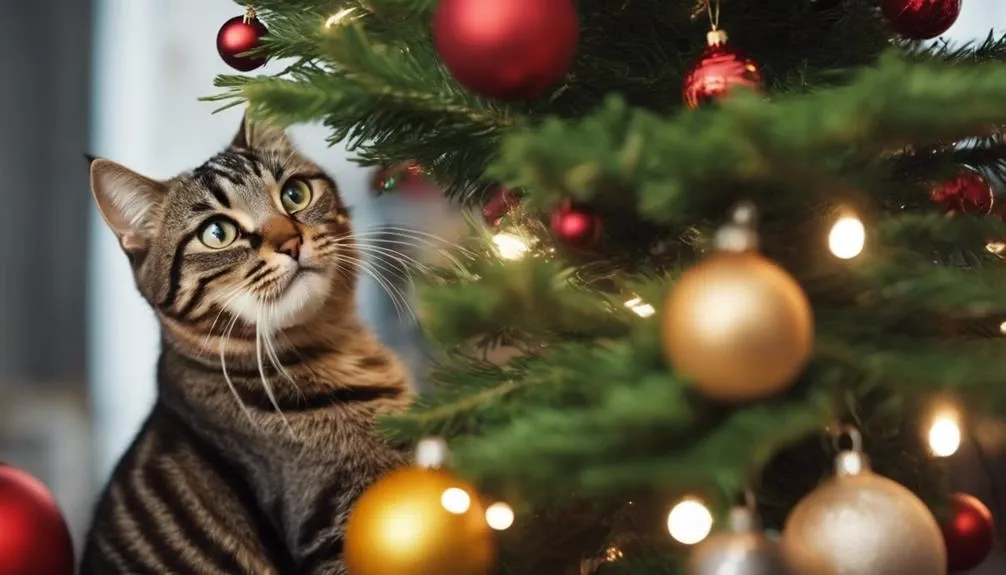 cat proofing your christmas tree