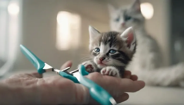 cat umbilical cord cutting