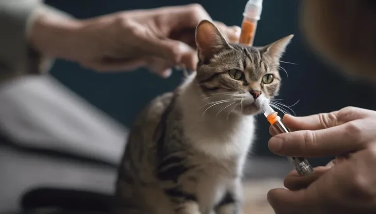feeding cats with syringe