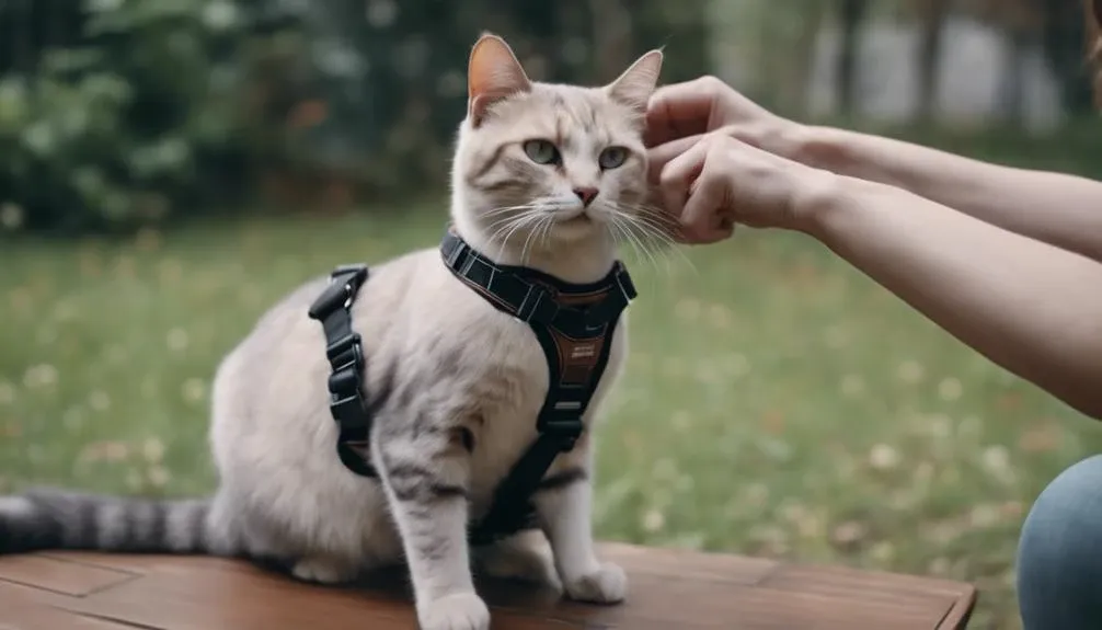 harnessing a cat safely