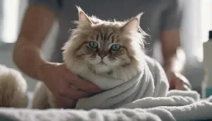 wrapping a cat safely