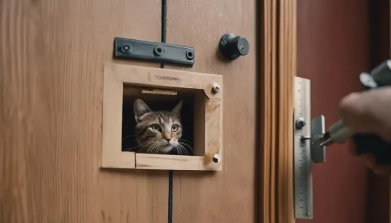 install cat flap door