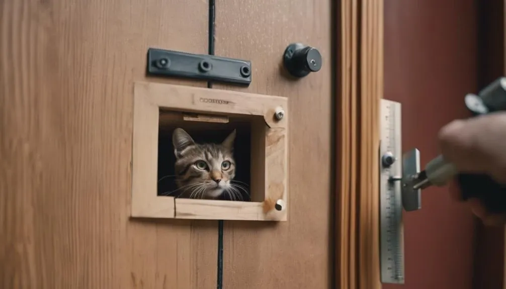 install cat flap door
