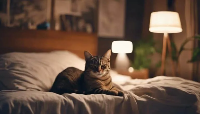 cat sleeping on chest