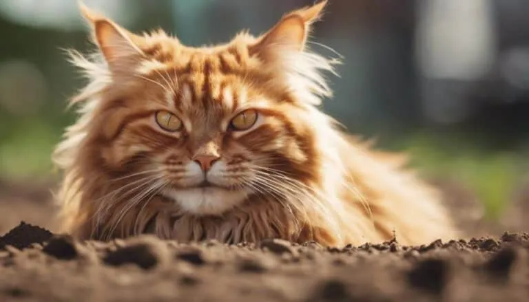 cats rolling in dirt