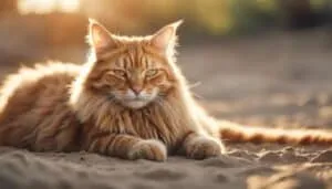 curious cats love dirt