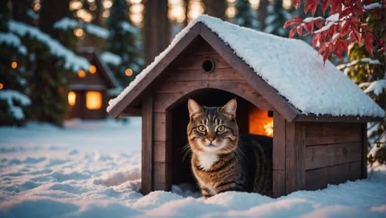 warm waterproof outdoor cat houses