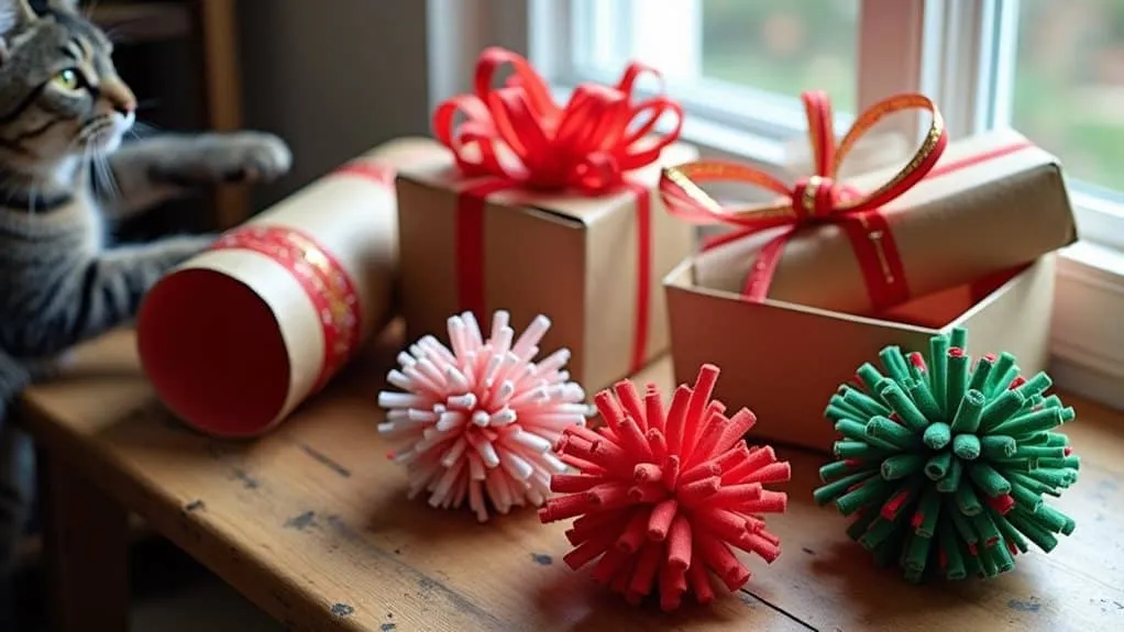 holiday leftovers cat toys