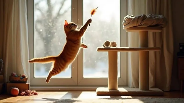 winter indoor cat activities